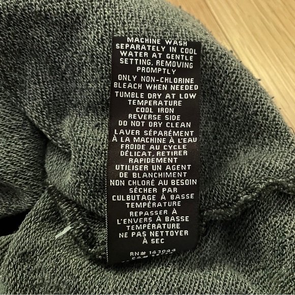 NWT Bagatelle NYC Ruffle Sleeve French Terry Sweatshirt Gray - Size Medium - Picture 9 of 13